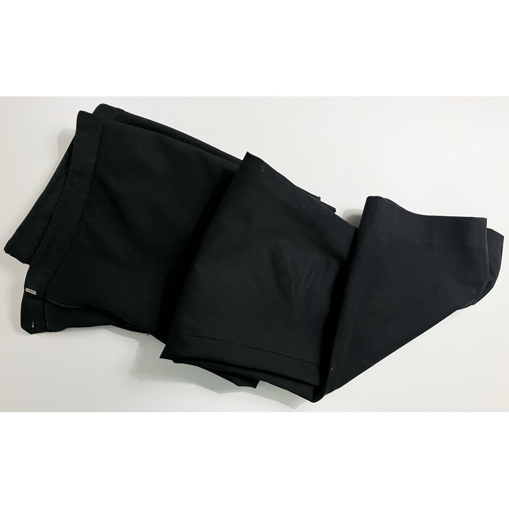 Theory • Solid Black Womens Crop Trouser Pants